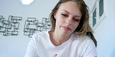 Cute stepdaughter Zoe Clark banged hardcore in hot POV fuck