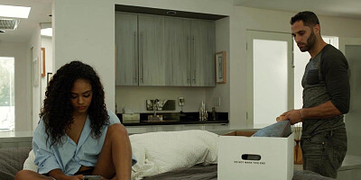 Pornstar Scarlit [censored] rides huge dick after oral sex