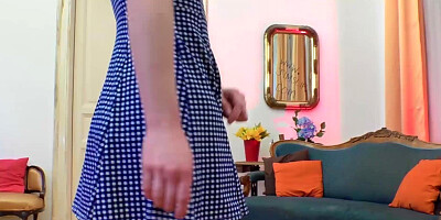 Old Englishman screwing classy young babe doggystyle