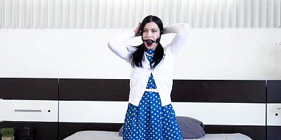 Naughty Cassandra Cain gets her tight ass whipped and pounded by dom Romeo Price