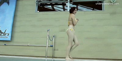 Underwater Show - swimming pool teen (18+) sex