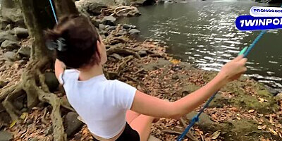 hrilling Public Adventure: A Wild Oral Encounter at the Waterfall Followed by Hotel Room Passion