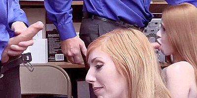 Lauren Phillips And Scarlett Snow In Klepto Duo And Are Fucked Together By Security Off