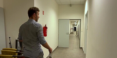 VIP4K. Busty blonde Karina King used her big fake boobs to pay her debt off