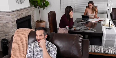 Stepmom and stepdaughter both appreciate freeuse sex