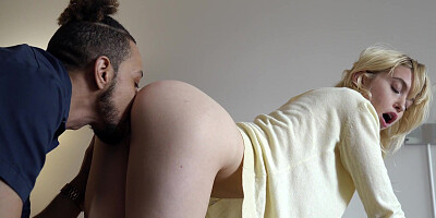 ...Chloe Cherry sucks and rides BBC until it explodes inside her...