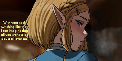Try Not to Cum Challenge: Princess Zelda Edition Edging Countdowns, Light Breathplay, Light Femdom to FemSub, Anal Creampie