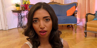 [censored] slut sucks old cock and rides it in POV