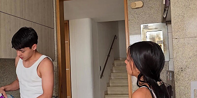 I FUCK MY STEPSISTER WHILE MY STEPFATHER ARRIVES AND CATCHES ME COMING ON TOP OF HER