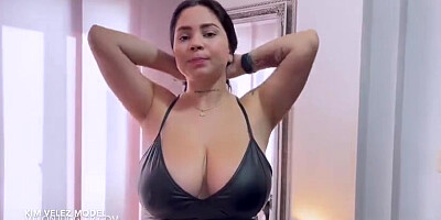 Latin Big Boobs Kim Velez Model For A Day
