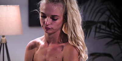 Natural tits babe Lana Sharapova fucked hard by hot stepdad