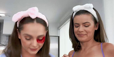 REALITY KINGS - Dharma Jones Spills Water On Her Bestie's Mom Melony Melons & Reveals Her Huge Tits