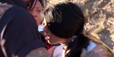 Gorgeous inked Gina Valentina outdoor fucked by policeman