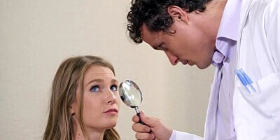 Brazzers - Doctor uses new oral exam for slutty teen Ashley Lane