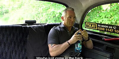Female Fake Taxi - MILF gets her big tits felt and he makes her SQUIRT