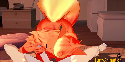 Pokemon Hentai - Flareon Blowjob To Dog With Cum In Her Mouth