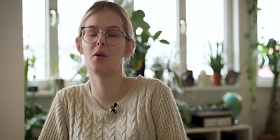 Ally Reveals About Herself And Lets The Glass Slide Deep Inside Her