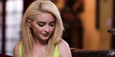 Petite Blonde And Lola Fae - Blonde Babe Fucks Guy To Not Get