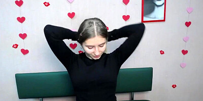 Blonde amateur flashing red panties