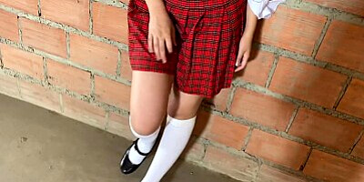 Argentine schoolgirl celebrates victory by fucking with her boyfriend