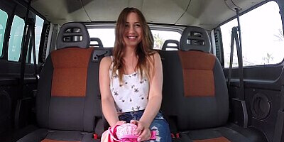 BANGBROS - All The Way From Netherlands, Taylor Sands Fucked On The BangBus