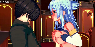 Getting Fucked Hard Then Given A Facial - Konosuba Hentai