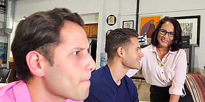 Dpd By Her Stepson And His Buddy!