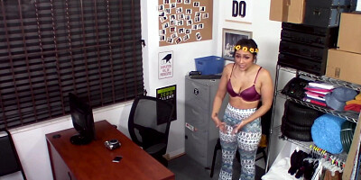 Big ass babe Lilly Hall rides officers dick like a cowgirl