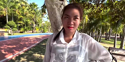 JohnTronX- picked up inoccent Asian Teen and end up creampie her in my room