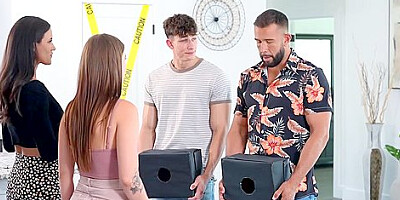 Penney Play, Parker Ambrose And Will Pounder In Halloween Boxes Inspected By A Swap Family Got Everyone Excited