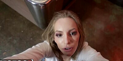 Mofos - Small Hands Brings Kimmy Granger In His Garage To Talk Until She Starts Sucking His Dick