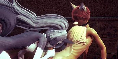 Furry Hentai - Pov Wolf Sucks Cock And Gets Fucked