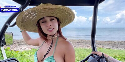 Tourist CREAMPIES beautiful COLOMBIAN babe on an island! - Abella olsen