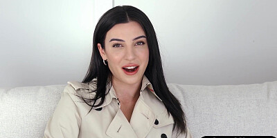 Petite Greek MILF flaunts perky tits