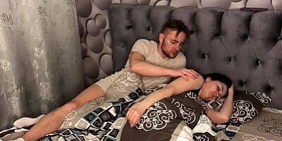 Stepsister dragged Stepbrother into bed