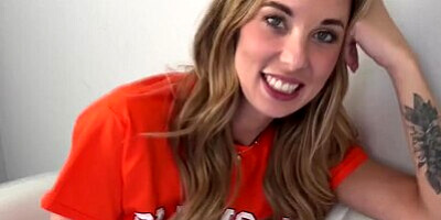 Blonde College Babe Gets Railed in between class