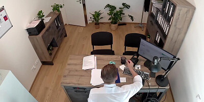 VIP4K. Redhead slut Miss Olivia came to suck a cock to open a webcam studio