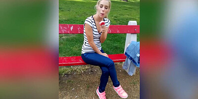 Naughty babe Nesty doggystyle fucked for sticky cumshot