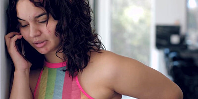 Naughty MILF Aaliyah Love licks chubby teen Crystal Chase