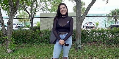 BANGBROS - Busty Babe Selene Sinclair Is Not Shy, Gets After It On The Bang Bus!