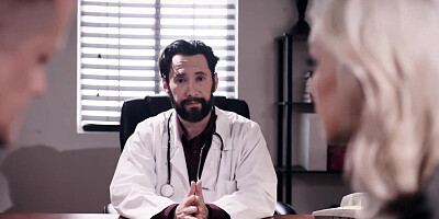 Kenzie Taylor pounded by doctor while her husband watches