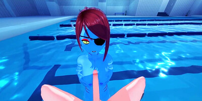 Undine Gets Fucked From Pov, Swallows A Load Of Cum. Undertale Hentai