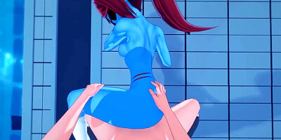 Undine Gets Fucked From Pov, Swallows A Load Of Cum. Undertale Hentai
