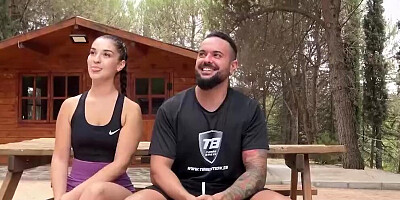 BLIND FUCK for amateur couples! Flawless Spanish babe's FIRST THREESOME!