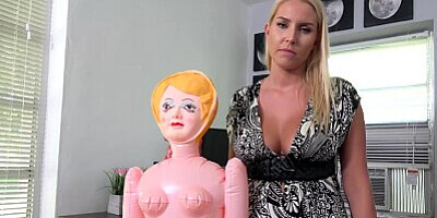 Big Titty Blonde MILF Plays Dress Up Nurse with Step-Son - Vanessa Cage