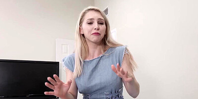 Alix Lynx tells her stepson what to do while jerking off