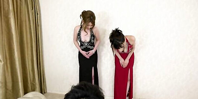 Sophisticated fiancée's threesome video