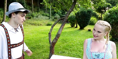 Cutie blonde with big boobs Vera Jarw screwed by big cock