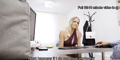 Salacious Lucette Nice at blonde casting xxx