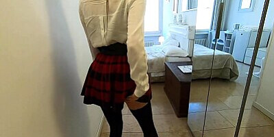Busty Teenage Student Seduces Professor